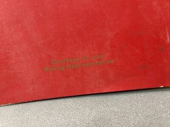 Rare Red Calendar Planner Book 1970 Drug Rep Pharmaceutical Promo Roerig Logos