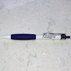 Pharmaceutical Advertising ALLEGRA Drug Rep Paper Mate Click Pen w/ Grip Writes