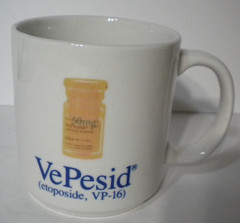 VTG VePesid Pharmaceutical Sales Rep Promo Advertising Ceramic Coffee Mug Cup
