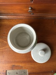 1970s Eli Lilly APOTHECARY ceramic Jar Pro Dolore Moderata Pharmacy – Storage