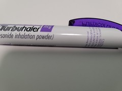 Pulmicort Tubuhaler Drug Rep Pharmaceutical Medical Ad Pen Purple ,white
