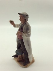 Vintage Lefton Porcelain Doctor Holding Stethoscope Figurine 8” Tall