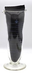 Laboratory Pharmacy VTG Measuring Vessel Flask 16oz Max K EXAX USA Blown Glass
