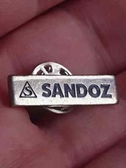 🔴SANDOZ Pharmaceuticals pin LSD Albert Hofmann Logo pin badge / second one🔴