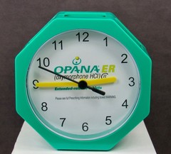 OPANA Oxymorphone CLOCK Pen Holder + Magnet Set Drug Rep Pharmaceutical Narcotic