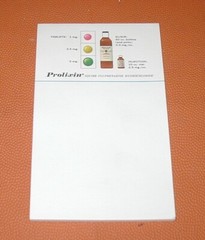 drug advertising doctors desk memo pad medical collectible