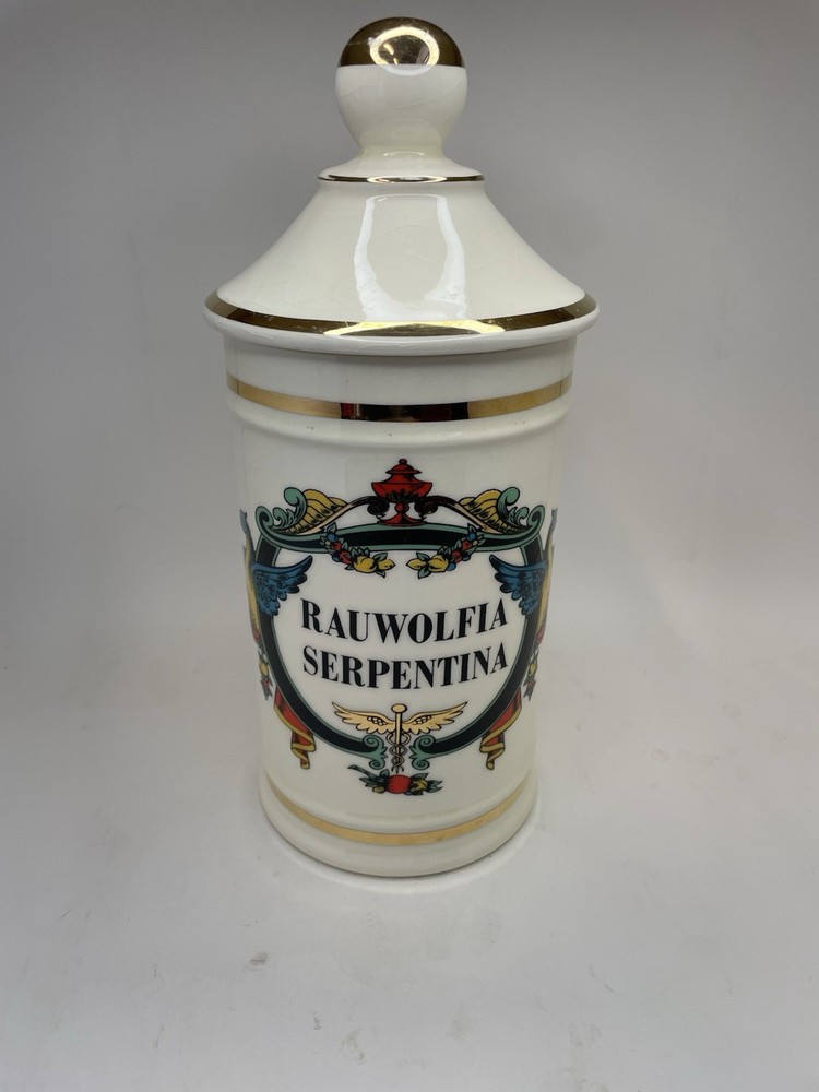 MCM Jeanna Robinette “Rauwolfia Serpentina” 16th-Century Replica Apothecary Jar