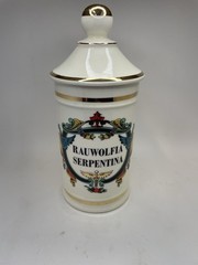 MCM Jeanna Robinette “Rauwolfia Serpentina” 16th-Century Replica Apothecary Jar