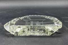 Pharmacist Rx Art Glass Iceberg Display Award Wendell August Forge