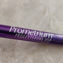 HTF Pharmaceutical Drug Rep Purple Pen Promethium Progesterone USP RARE