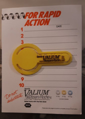 VINTAGE VALIUM ROCHE NOTE PAD AND PAPER CLIP PROMOTIONAL ITEM