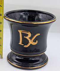 Vintage Pharmacy Mortar „Fashioned by Blair“ 1950s Black Large 6″ – No Pestle