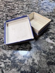 Vintage 1940 “Laabs” Drug store prescription Pill Box 2”x2”