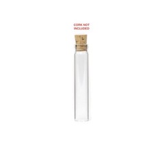 VTG Acme Vial & Glass Co Long Style Patent Lip Vials 1/4 Dram 7.5x50mm NIB