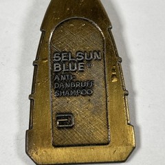 VINTAGE 1960’s SELSUN BLUE ABBOTT LAB ANTI-DANDRUFF, KEYCHAIN RETURN POSTAGE