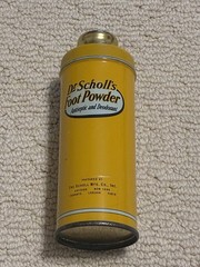 Vintage 1950s Dr. Scholl’s 3 Necessities Foot Treatment Set Box Tins Paperwork