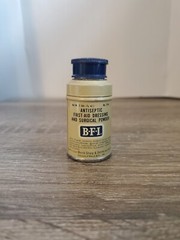 Vintage BFI Anti Septic First Aid Dressing Surgical Power Mini Tin
