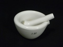 Vintage Used Coors USA Lab Mortar 522-00 and Pestle 000 Set, #3
