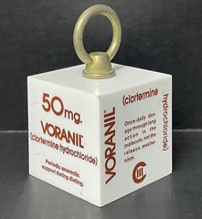 Vintage 1974 Voranil Clortermine Pharmaceutical Rep Marketing 2 lb Paperweight