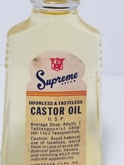 Vintage Supreme Brand Castor Oil JV Smith Oklahoma City Collectible
