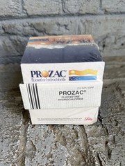 Vintage Prozac Lilly Pharmaceutical Drug Rep Sticky Notes Block 1998 NEW