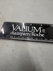 Vintage Valium Roche Pharmaceutical Rep Advertisement Ruler Pharma