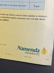 Sticky Note Pad Namenda Clock Med Pharmaceutical Physician Advertising Tablet