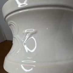 VINTAGE RX Pharmacy DISPLAY Large Mortar and Pestle White