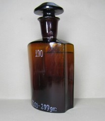 Vintage Medical Science Glass Bottle COLLODIUM ,Amber color,Germany №14727