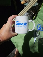 Cipro Pharmaceutical Drug Rep Lot Scissors Coffee Mug Ink Pen Advertising