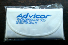 ADVICOR NIASPAN NEW Cloth Shopping Bag Sack Foldable PHARMA DRUG REP Advertising