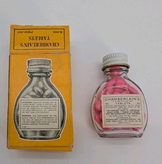Chamberlains Tablets Apothecary Museum Grade 1940s Vtg