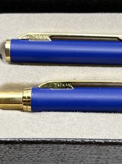 Lot 2 Vintage Drug Representative Nicoderm Nicorette Pen/Pencil Set No Ink As Is