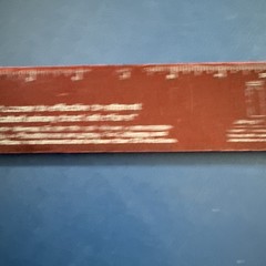 Faded Worn Floxin Ofloxacin Brown Pharmaceutical Drug Ruler