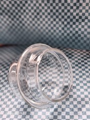 Drugstore Apothecary Jar 7 in. w Lid Signed „July 10. P“ Medicine Glass