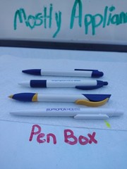 Wellbutrein Pens 4 Lot Drug Rep Plastic Various Pharma Movie Prop New Swag Adver