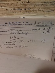 Lot Hundreds Antique 1940’s Paper Prescriptions Pharmacy Medical RX Handmade Box