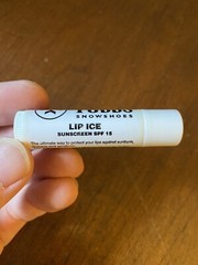 Tubbs Snowshoes Lip Ice Promotional Lip Balm Tube, Circa 2000