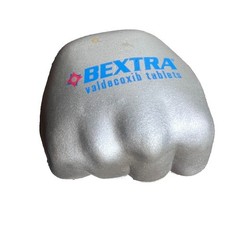 Bextra Drug Rep Pharmaceutical Metal Advertising Promo Hand Shaped Stress Ball
