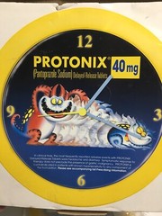 Protonix Wall Clock Pharmaceutical Collectible Drug Rep Janssen Ortho Mcneil