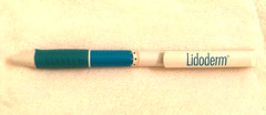 Lot of 2 Vtg Drug Rep Pharmaceutical Pens Promo Merch Lidoderm/Abbott Pain Care