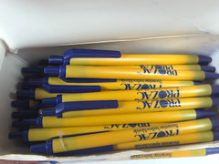 Case of 48 Prozac Ink Pen Pharmaceutical Drug Rep Advertising Bic Click Sticks
