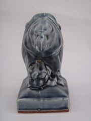 GREY WRISLEY Chicago Bath Salt BALD EAGLE BOOKEND Ceramic Sculpture Figure USA