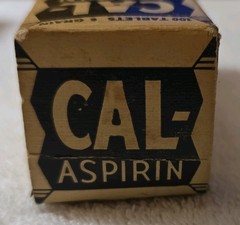 CAL ASPIRIN VINTAGE FULL TUBE IN ORIGINAL BOX, STERLING PRODUCTS, WHEELING