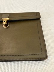 Hoffman La Roche Vintage Leather Document Bag Homa Nutley NJ Pharmaceutical Rep