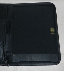 Prilosec Drug Pharmaceutical Advertising Logo Leeds Leather Padfolio Notebook