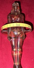 DIURIL VINTAGE Plastic 6.5” MEDICAL AD. 1958 OIL Filled ANATOMY FIGURINE FEMALE