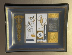 Vintage Medical Glass Tray Advertising McKesson Doctor Hospital Supplies