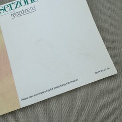 6 pads Serzone Post-It Notes Vintage Drug Rep Swag Nefazodone