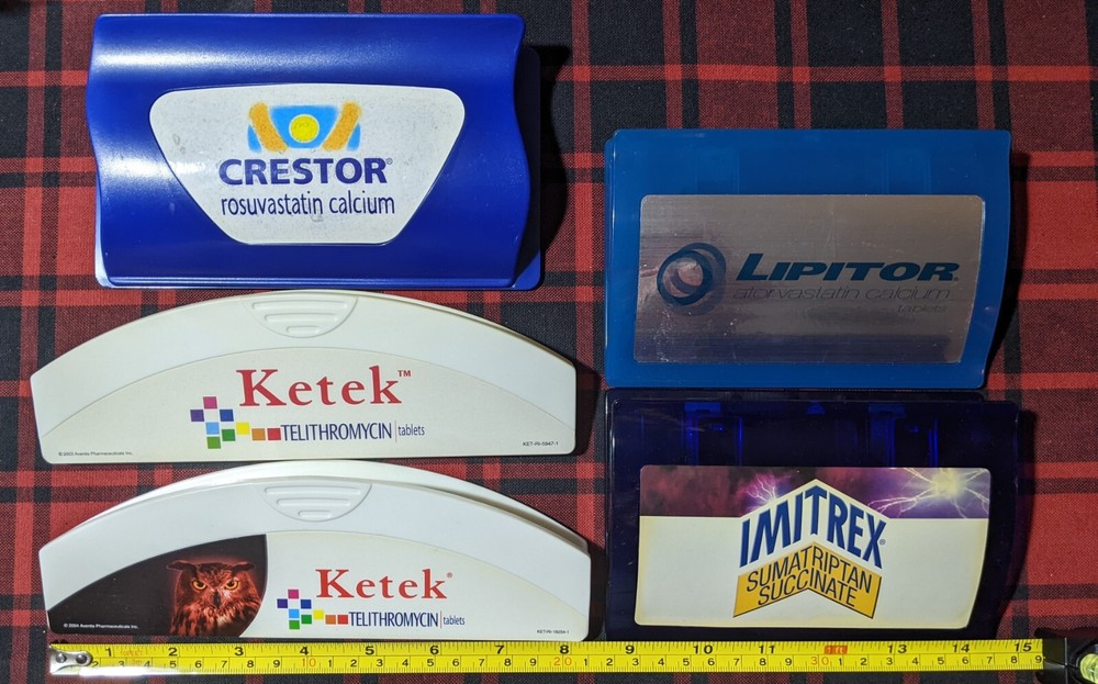 5 Magnets Magnetic Clips Lot Drug Rep Pharmaceutical Advertising Ketex Imitrex